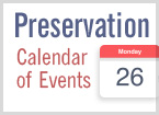 Preservation Calendar of Events