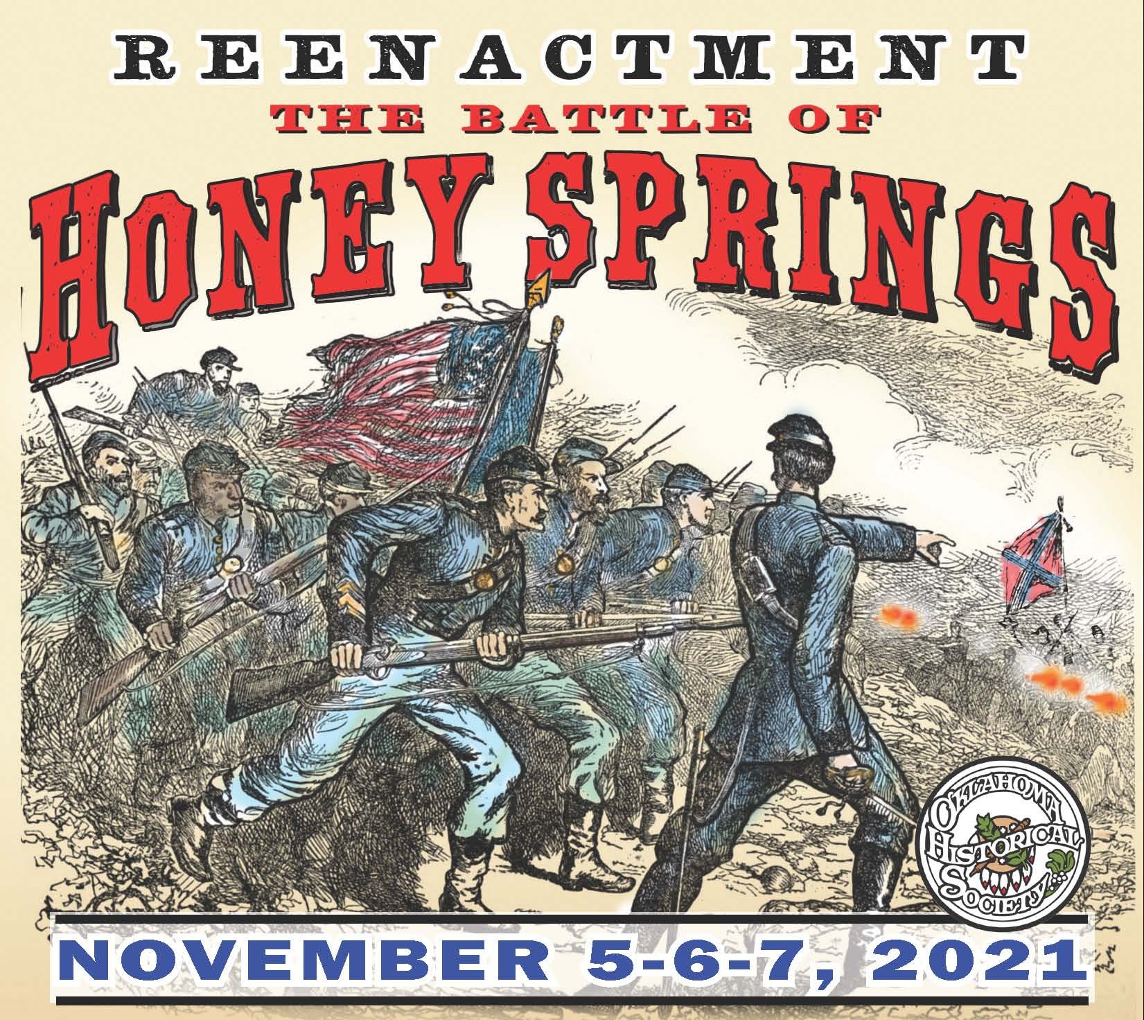 Honey Springs reenactment handout 2021 5.5x8.5 OHS Calendar